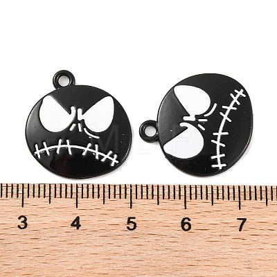 Halloween Theme Rack Plating Alloy Pendants X-FIND-M020-01A-EB-1