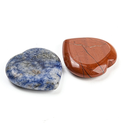 Natural Mixed Stone Worry Stones G-D068-02-1