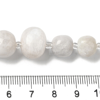 Natural White Moonstone Beads Strands G-Q169-E08-01-1