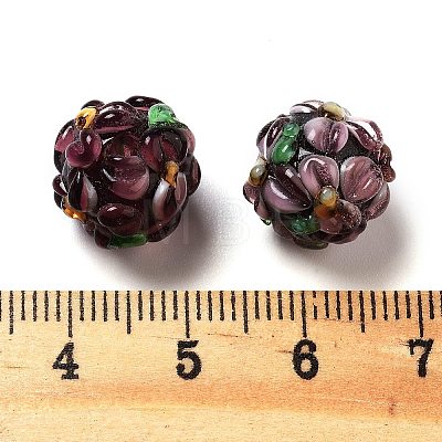 Handmade Lampwork Beads Strands LAMP-N021-015A-11-1