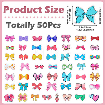50Pcs PVC Paper Picture Stickers DIY-TAC0010-39-1