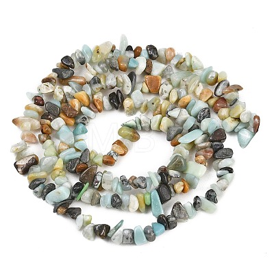 Natural Flower Amazonite Beads Strands G-F834-A01-01-1