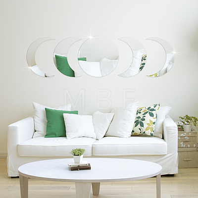 1 Set DIY Adhesive Acrylic Mirror Wall Decoration Kit DIY-CN0001-91-1