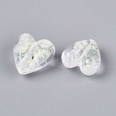 Handmade Foil Lampwork Beads Strands FOIL-T008-08B-1