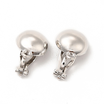 Alloy Clip-on Earring Findings PALLOY-M208-06P-1