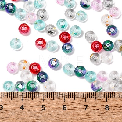 Baking Paint Transparent Colours Glass Round Beads SEED-L011-13A-01-1