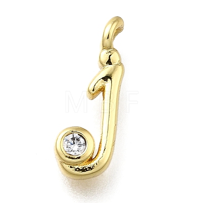 Brass Micro Pave Cubic Zirconia Pendants KK-B132-12G-J-1