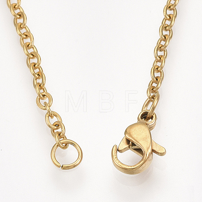 201 Stainless Steel Pendant Necklaces NJEW-T009-JN096-2-40-1