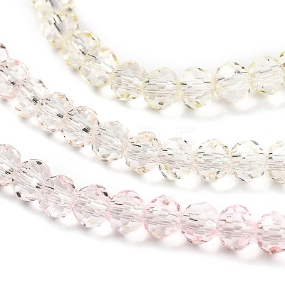 Transparent Painted Glass Beads Strands X1-DGLA-A034-T3mm-A25-1