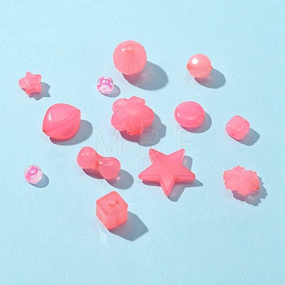 Mixed Shapes Imitation Jelly Acrylic Beads MACR-FS0001-29-1