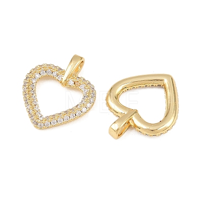 Brass Micro Pave Cubic Zirconia Pendants KK-I475-05G-04-1