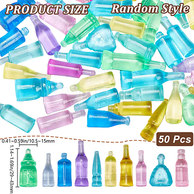 50Pcs Plastic Beads KY-CP0001-13-1
