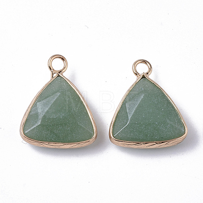 Natural Green Aventurine Pendants G-S359-029A-1