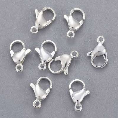 304 Stainless Steel Lobster Claw Clasps X-STAS-E464-21E-S-1