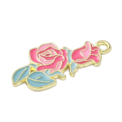 Alloy Enamel Pendants ENAM-P258-04F-G-1