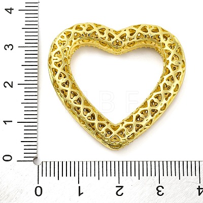 Rack Plating Brass Micro Pave Cubic Zirconia Pendants KK-M021-04G-1