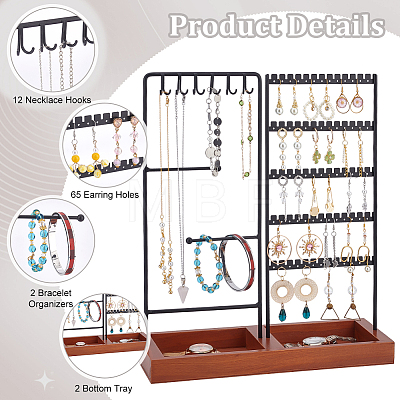 Iron Jewelry Display Stands AJEW-WH0518-11A-1