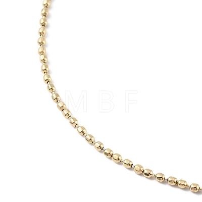 Ion Plating(IP) 304 Stainless Steel Ball Chain Necklace for Men Women NJEW-M200-03G-1