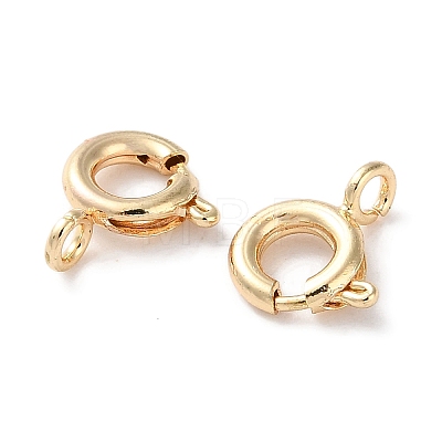 Rack Plating Brass Spring Ring Clasps KK-F090-22LG-1