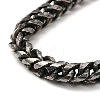 304 Stainless Steel Wheat Chain Necklace with Magnetic Clasp for Men Women NJEW-E038-05AS-1