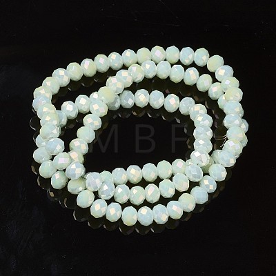 Electroplate Opaque Glass Beads Strands EGLA-A034-P4mm-T16-1