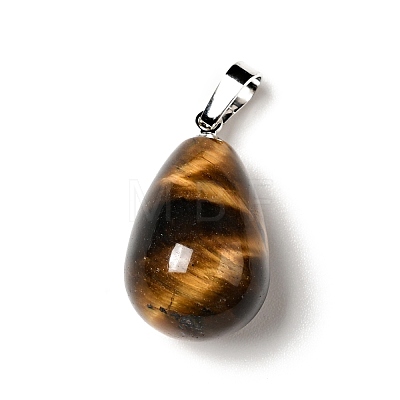 Natural Tiger Eye Pendants G-I332-05P-14-1