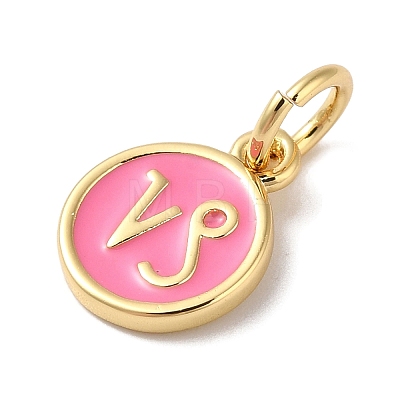 Real 18K Gold Plated Brass Enamel Charms KK-L216-001G-G04-1