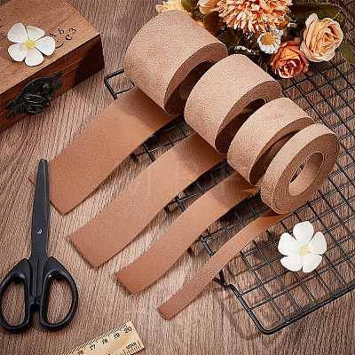 2M PVC Imitation Leather Ribbons SRIB-WH0011-126D-03-1