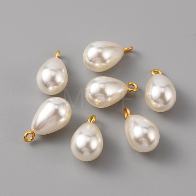 ABS Plastic Imitation Pearl Pendants KY-WH0045-25D-G-1