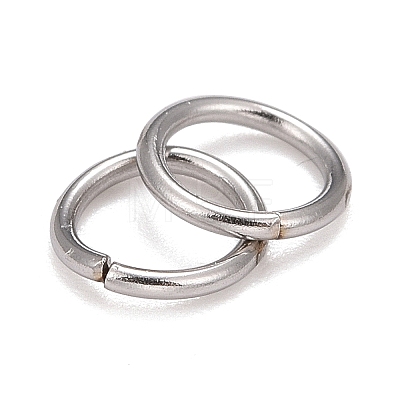 304 Stainless Steel Soldered Closed Jump Rings X-STAS-E482-15B-1