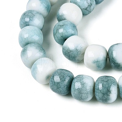 Ombre Effect Dyed Glass Beads Strands GLAA-N067-01A-04-1