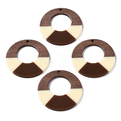 Resin & Walnut Wood Pendants RESI-S389-068A-A12-1