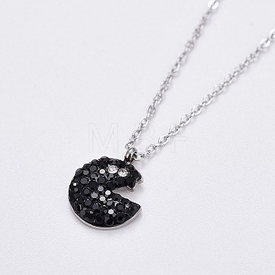 (Jewelry Parties Factory Sale)304 Stainless Steel Cable Chains Pendant Necklaces NJEW-F267-21P-1