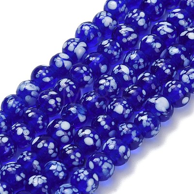 Handmade Lampwork Beads Strands LAMP-H071-01A-1