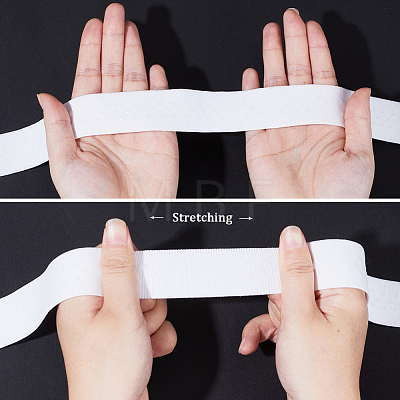 5 Yards Polyester Non-Slip Silicone Elastic Gripper Band for Garment Sewing Project FIND-WH0152-138B-01-1