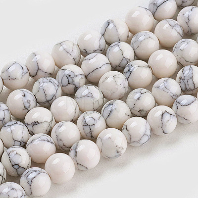 Synthetic Turquoise Beads Strands X-TURQ-H038-8mm-XXS01-1