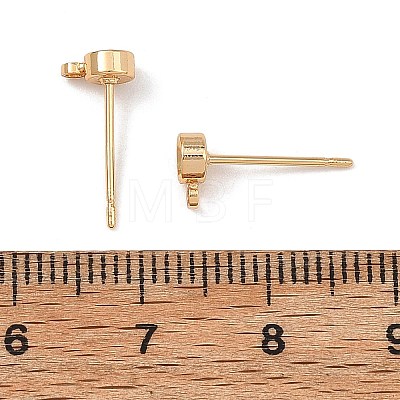SHEGRACE Brass Stud Earring Findings XGRQ58470-769G-1