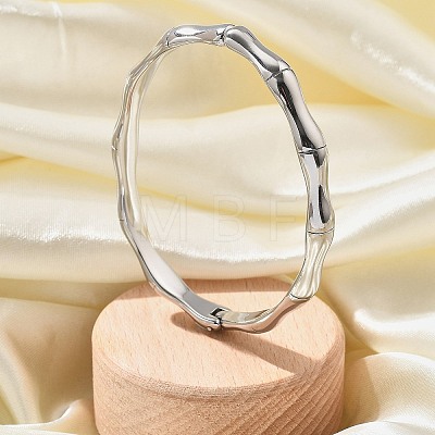 304 Stainless Steel Hinged Bangles for Women BJEW-B108-04P-1