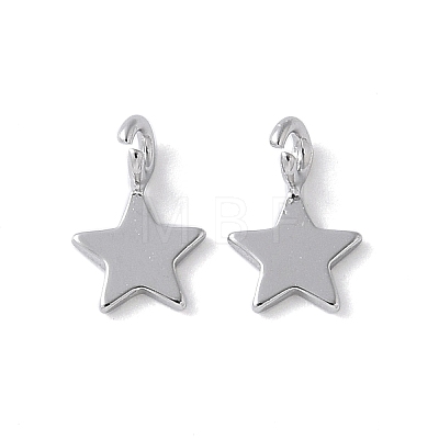 925 Sterling Silver Star Charms STER-M099-04P-1