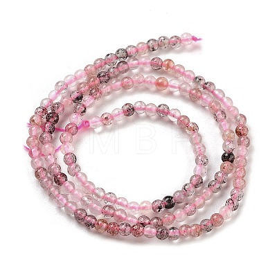 Natural Strawberry Quartz Beads Strands G-G140-D03-01-1