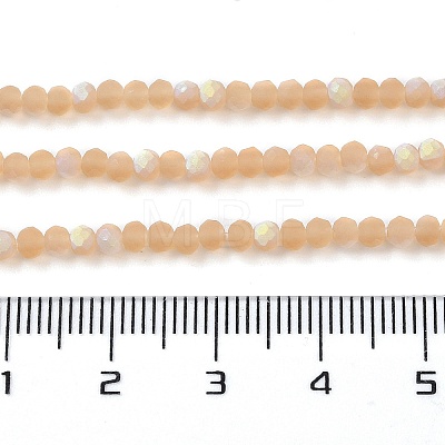 Imitation Jade Glass Beads Strands EGLA-A034-T2mm-MB23-1