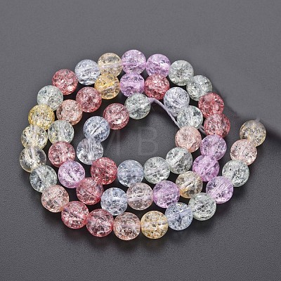 Crackle Glass Beads Strands GLAA-S192-B-008B-1