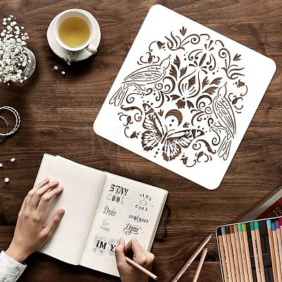 Plastic Reusable Drawing Painting Stencils Templates DIY-WH0172-911-1