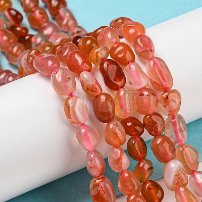 Natural Agate Beads Strands G-P497-01A-11-1