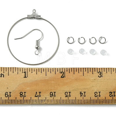 67Pcs 4 Styles 304 Stainless Steel Wire Pendants FIND-FS0002-29-1