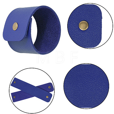 12Pcs PU Leather Napkin Rings AJEW-CL0005-81A-1