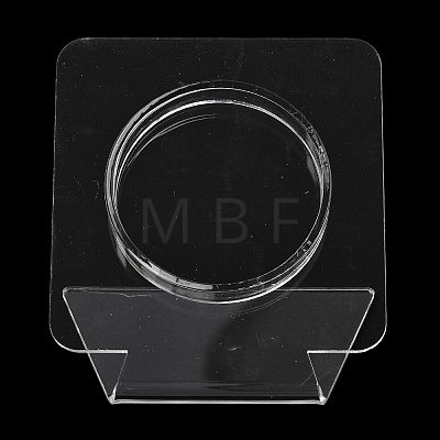 Clear Acrylic Slant Back Single Bracelet Bangle Display Stands BDIS-C003-01E-1