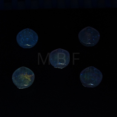 UV Plating Luminous Transparent Acrylic Beads OACR-P010-05E-1