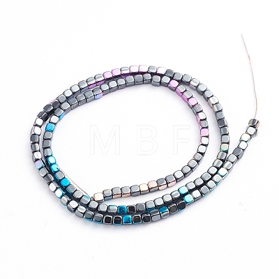 Electroplated Non-magnetic Synthetic Hematite Beads Strands G-L562-04A-1