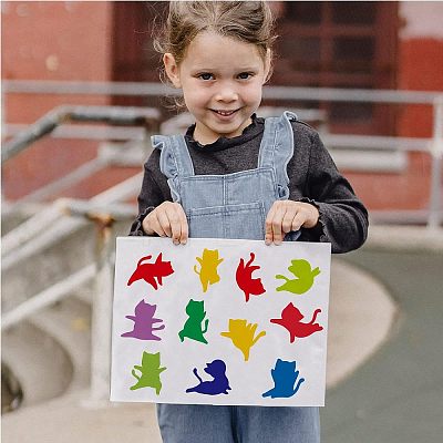 Large Plastic Reusable Drawing Painting Stencils Templates DIY-WH0172-598-1